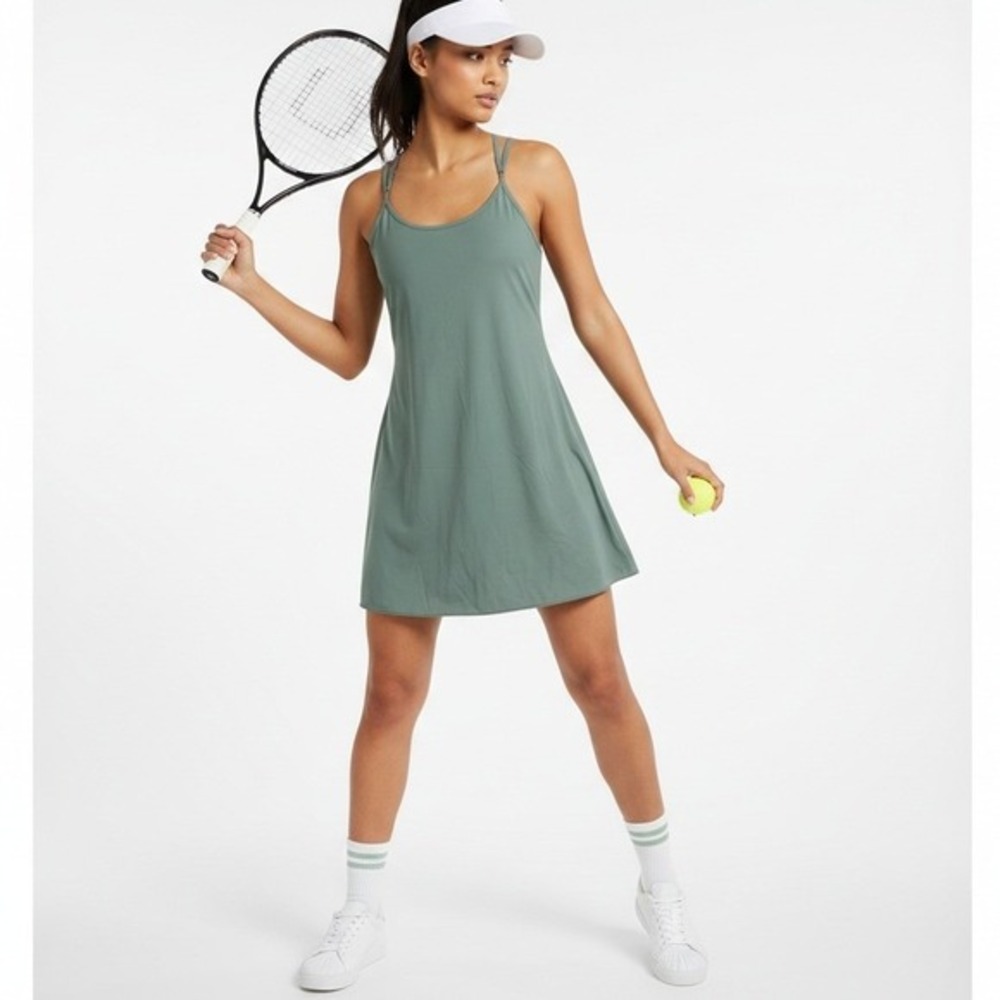Kimberly C Womens Athletic Skort Dress‎ Size S Green Activewear Stretch Tennis